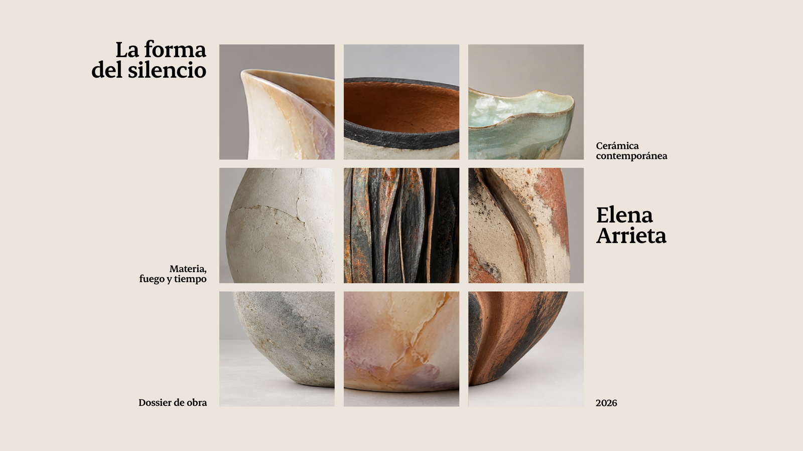 Portada del dossier de Elena Arrieta